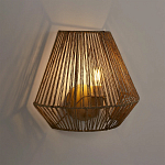 Бра с плетенным из пеньки абажуром Jutti H25 см варинант исполнения - 2 | Loft Concept в Липецке