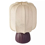 Настольная лампа с фактурным основанием и бежевым тканевым абажуром Modern Textured Table Lamp варинант исполнения - 1 | Loft Concept в Липецке