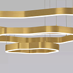 Люстра подвесная с 3-мя ассиметричными светодиодными лампами Golden Current варинант исполнения - 4 | Loft Concept в Липецке