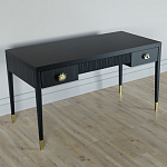 Письменный стол Elsa Dreams Black Шпон дерево с двумя ящиками варинант исполнения - 2 | Loft Concept в Липецке