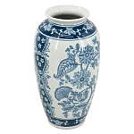 Ваза с синим цветочным орнаментом Blue & White Ornament  варинант исполнения - 1 | Loft Concept в Липецке