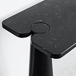 Консоль чёрная на 2-х конусообразных ножках Eros варинант исполнения - 2 | Loft Concept в Липецке
