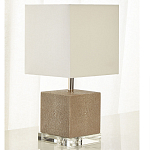 Настольная лампа деревянная с белым абажуром Wooden Table Lamp варинант исполнения - 1 | Loft Concept в Липецке