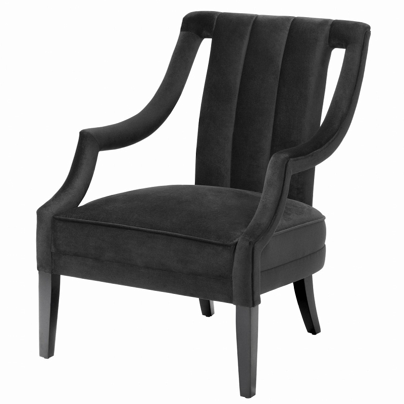 Кресло Eichholtz Chair Ermitage Black Черный Кресло Eichholtz Chair Ermitage Black Черный в Липецке | Loft Concept