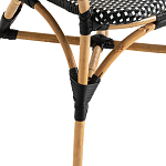 Кресло плетеное из ротанга Ronald Black White Rattan Chair варинант исполнения - 5 | Loft Concept в Липецке