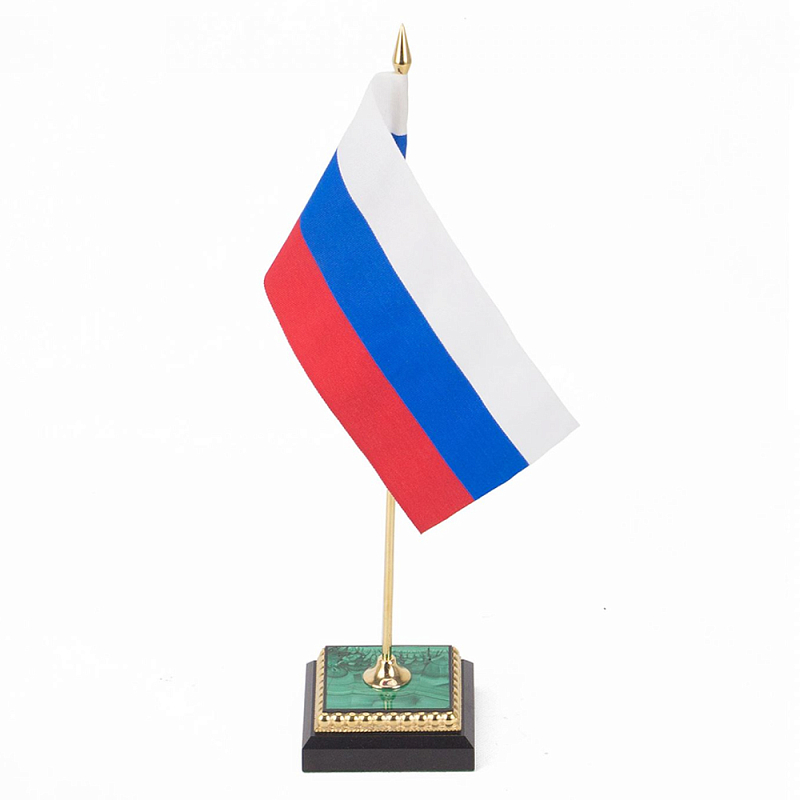 Флагшток из малахита и бронзы с позолотой Stone Flagpole Малахит (зеленый) Красный Белый Синий Флагшток из малахита и бронзы с позолотой Stone Flagpole Малахит (зеленый) Красный Белый Синий в Липецке | Loft Concept