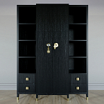 Большой шкаф с витриной Elsa Dreams Black варинант исполнения - 7 | Loft Concept в Липецке