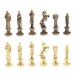 Шахматы Ренессанс из бронзы с доской из натурального камня Змеевик Decorative Thematic Chess варинант исполнения - 5 | Loft Concept в Липецке