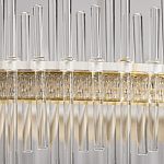 Люстра круглая с прозрачными стеклянными трубками 51 см Nembus варинант исполнения - 9 | Loft Concept в Липецке