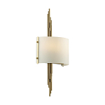 Бра с изогнутым плафоном на бронзовом основании с вертикальным декором из металлических трубок Sohne варинант исполнения - 7 | Loft Concept в Липецке