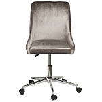 Кресло офисное с обивкой из серого велюра Stylish Velor Office Chair варинант исполнения - 6 | Loft Concept в Липецке