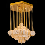 Люстра с фигурными подвесками из натурального камня Glowing Spheres варинант исполнения - 1 | Loft Concept в Липецке