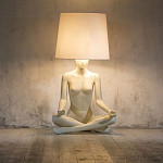 Лампа MANNEQUIN LAMP с абажуром телесный замок варинант исполнения - 5 | Loft Concept в Липецке