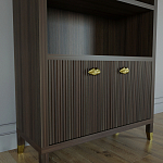 Книжный Стеллаж Elsa Dreams Walnut с задней стенкой варинант исполнения - 2 | Loft Concept в Липецке