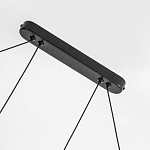 Светодиодная люстра Black LED Circle and Oval Lamp варинант исполнения - 3 | Loft Concept в Липецке