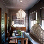 Люстра белая с несколькими ярусами деревянных палочек Bright Wooden Chandelier варинант исполнения - 5 | Loft Concept в Липецке