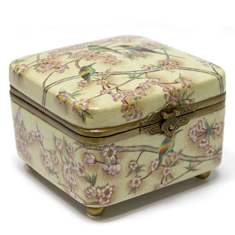 Шкатулка Casket Sakura Бежевый Бронза Шкатулка Casket Sakura Бежевый Бронза в Липецке | Loft Concept