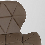 Стул с коричневым сиденьем из экокожи JEROEN варинант исполнения - 7 | Loft Concept в Липецке