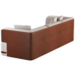 Трехместный диван Richmond с кожаной отделкой варинант исполнения - 3 | Loft Concept в Липецке