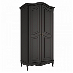 Шкаф черный из массива бука в стиле прованс Black Provence варинант исполнения - 3 | Loft Concept в Липецке