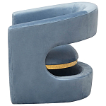 Кресло голубое Walsh Blue Armchair варинант исполнения - 5 | Loft Concept в Липецке