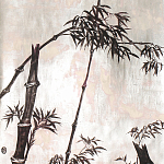 Обои ручная роспись Bamboo Quicksilver on Tarnished Silver gilded paper варинант исполнения - 1 | Loft Concept в Липецке