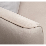 Диван двухместный раскладной светло-серый с кантом Pride варинант исполнения - 6 | Loft Concept в Липецке