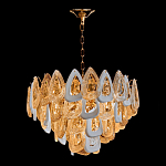 Люстра с многослойными белыми и прозрачными подвесками Character Chandelier варинант исполнения - 4 | Loft Concept в Липецке