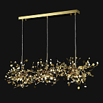 Люстра подвесная из трех частей с металлическими круглыми элементами Terzani Argent варинант исполнения - 5 | Loft Concept в Липецке