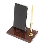 Подставка для телефона с ручкой из натурального камня креноид Natural Stone Stand варинант исполнения - 3 | Loft Concept в Липецке