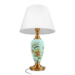 Настольная лампа голубая с изображением птиц Slip Away варинант исполнения - 3 | Loft Concept в Липецке