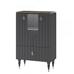 Витрина низкая двухдверная с ящиком Expanses of Beauty Graphite варинант исполнения - 1 | Loft Concept в Липецке