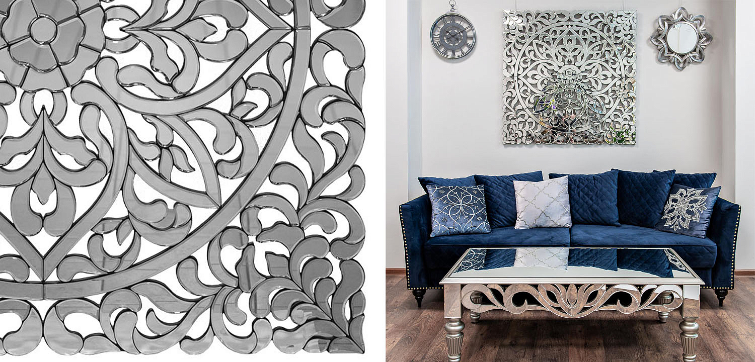 Зеркальное панно Openwork Mirror Square - Loft-Concept в Липецке