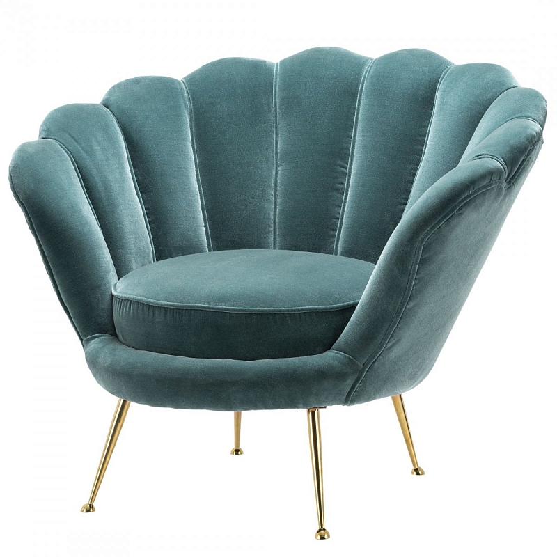 Кресло Eichholtz Chair Trapezium Turquoise Бирюзовый Латунь Кресло Eichholtz Chair Trapezium Turquoise Бирюзовый Латунь в Липецке | Loft Concept