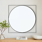 Зеркало в черной металлической раме Urban Style Mirror варинант исполнения - 3 | Loft Concept в Липецке