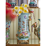 Ваза с птичкой из фарфора с бронзовыми элементами Garden of Eden варинант исполнения - 7 | Loft Concept в Липецке