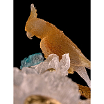 Люстра круглая на золотом каркасе с птичками и цветочным декором Miscellaneous herbs варинант исполнения - 3 | Loft Concept в Липецке