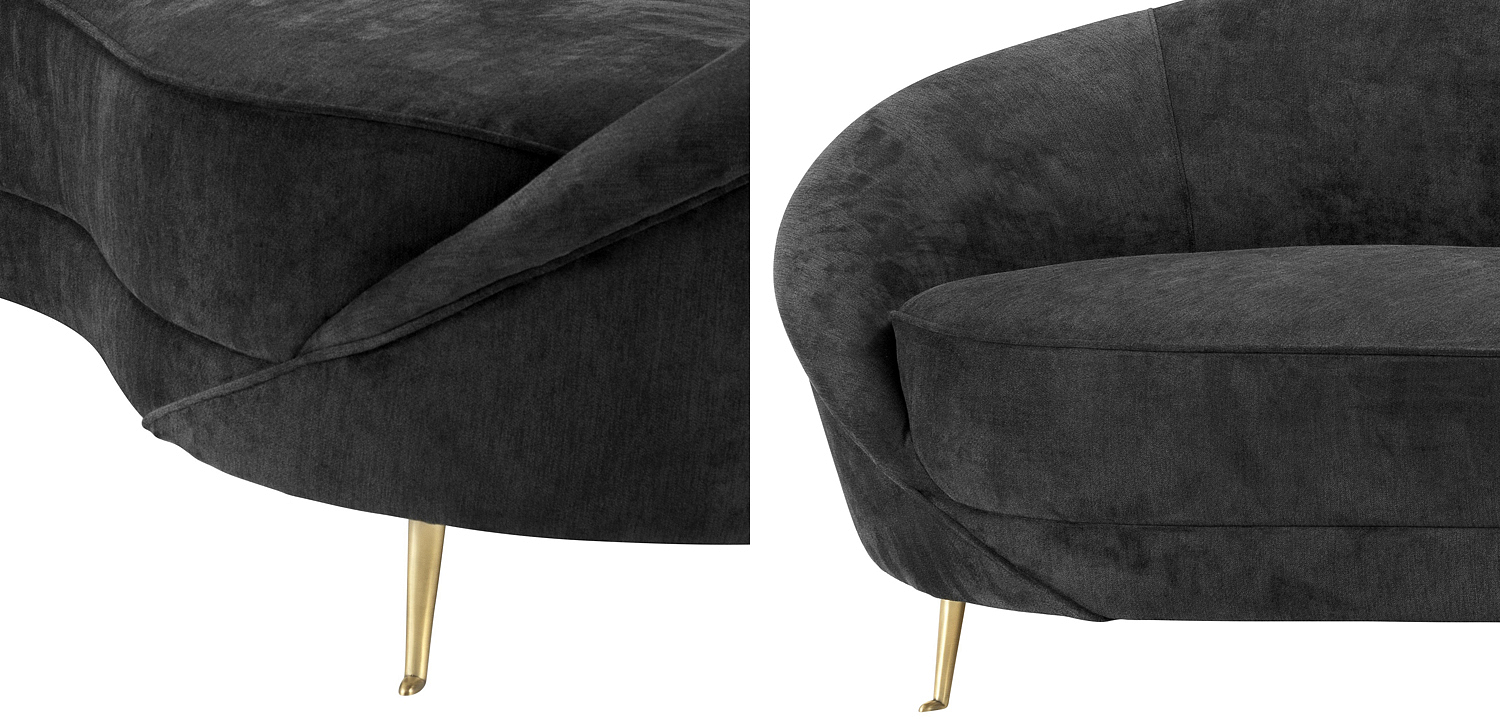 Диван Eichholtz Sofa Provocateur Black Диван Eichholtz Sofa Provocateur Black - Loft-Concept в Липецке