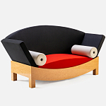 Дизайнерский диван с двумя подушками-валиками Poltronova Mitzi Sofa варинант исполнения - 3 | Loft Concept в Липецке