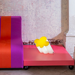 Настольная дизайнерская лампа Poltronova Passiflora Yellow Table Lamp варинант исполнения - 4 | Loft Concept в Липецке