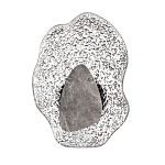 Бра с волнообразным стеклянным плафоном и вставкой из мрамора Liquid Stone варинант исполнения - 1 | Loft Concept в Липецке