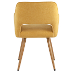 Стул в рогожке желтого цвета NEASAN STOOL варинант исполнения - 3 | Loft Concept в Липецке