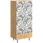 Шкаф с принтом Leaf bouquet варинант исполнения - 1 | Loft Concept в Липецке