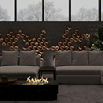 Гипсовая 3D панель с принтографией PM-41 варинант исполнения - 4 | Loft Concept в Липецке