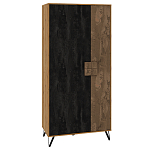 Шкаф двухдверный с 2-мя отделами с полками Stone Effect варинант исполнения - 1 | Loft Concept в Липецке