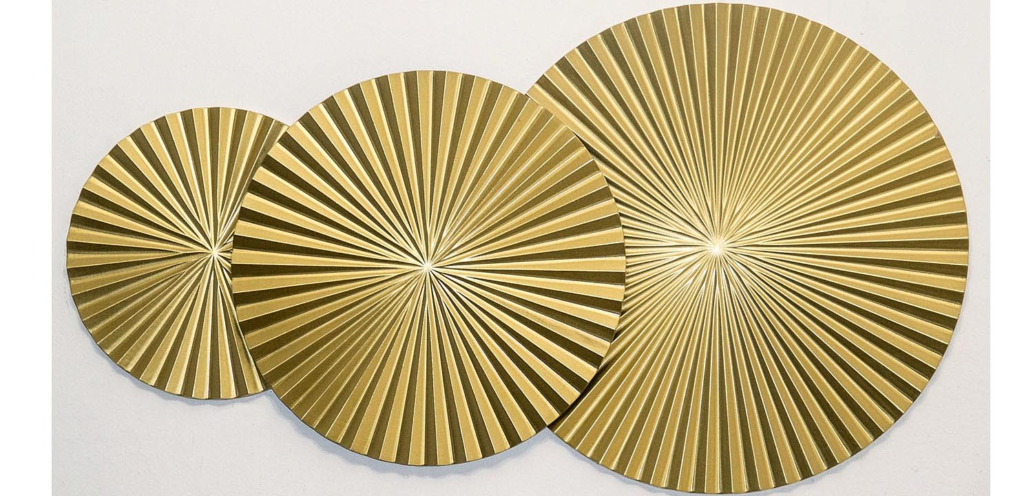 Арт-объект Apollo Gold Wall Plaque Disc 3 Арт-объект Apollo Gold Wall Plaque Disc 3 - Loft-Concept в Липецке