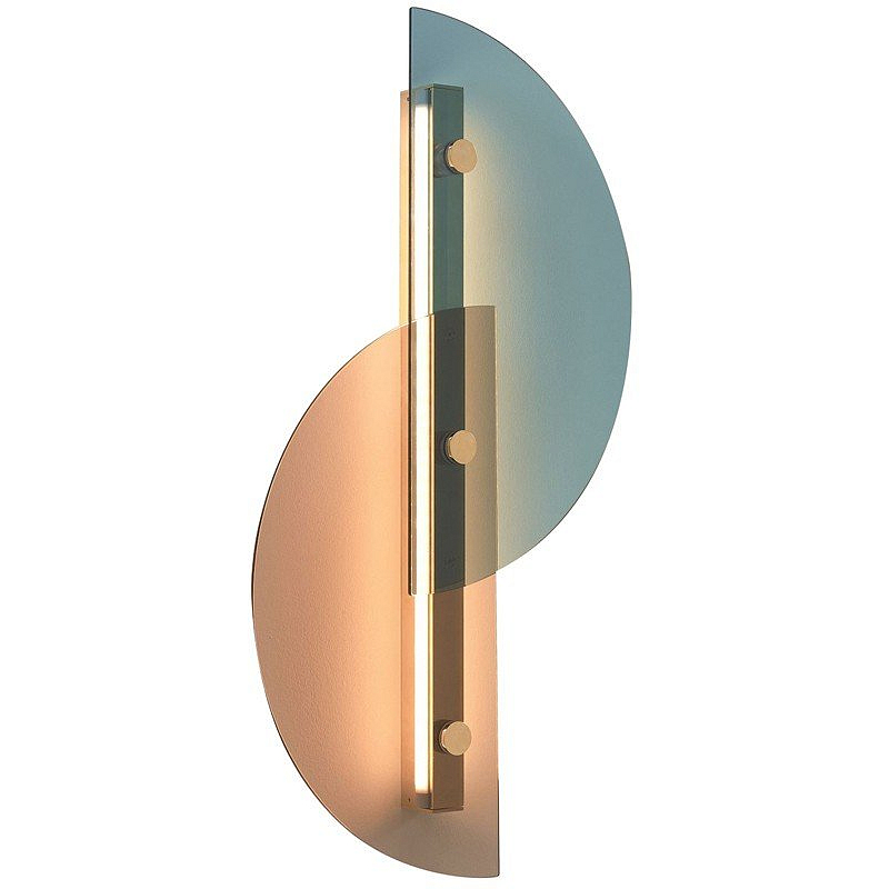 Бра Papillon Lamp ARFLEX Латунь Голубой пастельный Медь светлая Бра Papillon Lamp ARFLEX Латунь Голубой пастельный Медь светлая в Липецке | Loft Concept