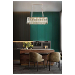 Люстра овальная с хрустальными подвесками Roul Crystal Light варинант исполнения - 8 | Loft Concept в Липецке