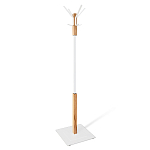 Вешалка с квадратным основанием и 4-мя белыми металлическими крючками Industrial Metal Rust варинант исполнения - 1 | Loft Concept в Липецке