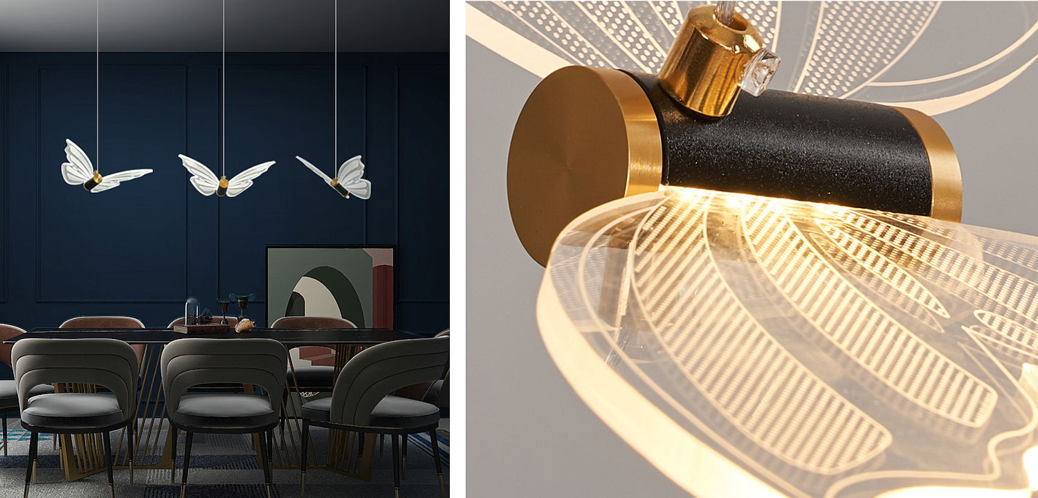 Люстра Glass butterfly chandelier B Люстра Glass butterfly chandelier B - Loft-Concept в Липецке
